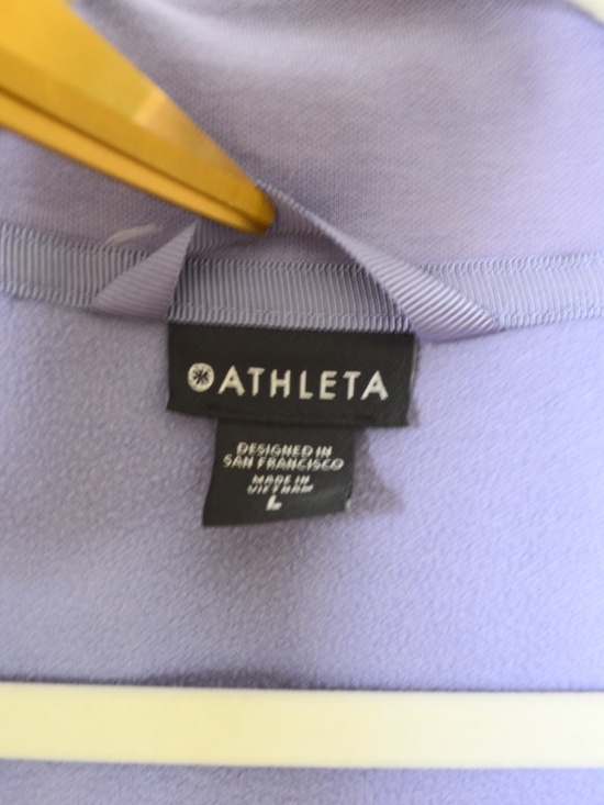 Athleta Triumph Hoodie Lavender Aurora Purple Fitted Size Large - Picture 4 of 8